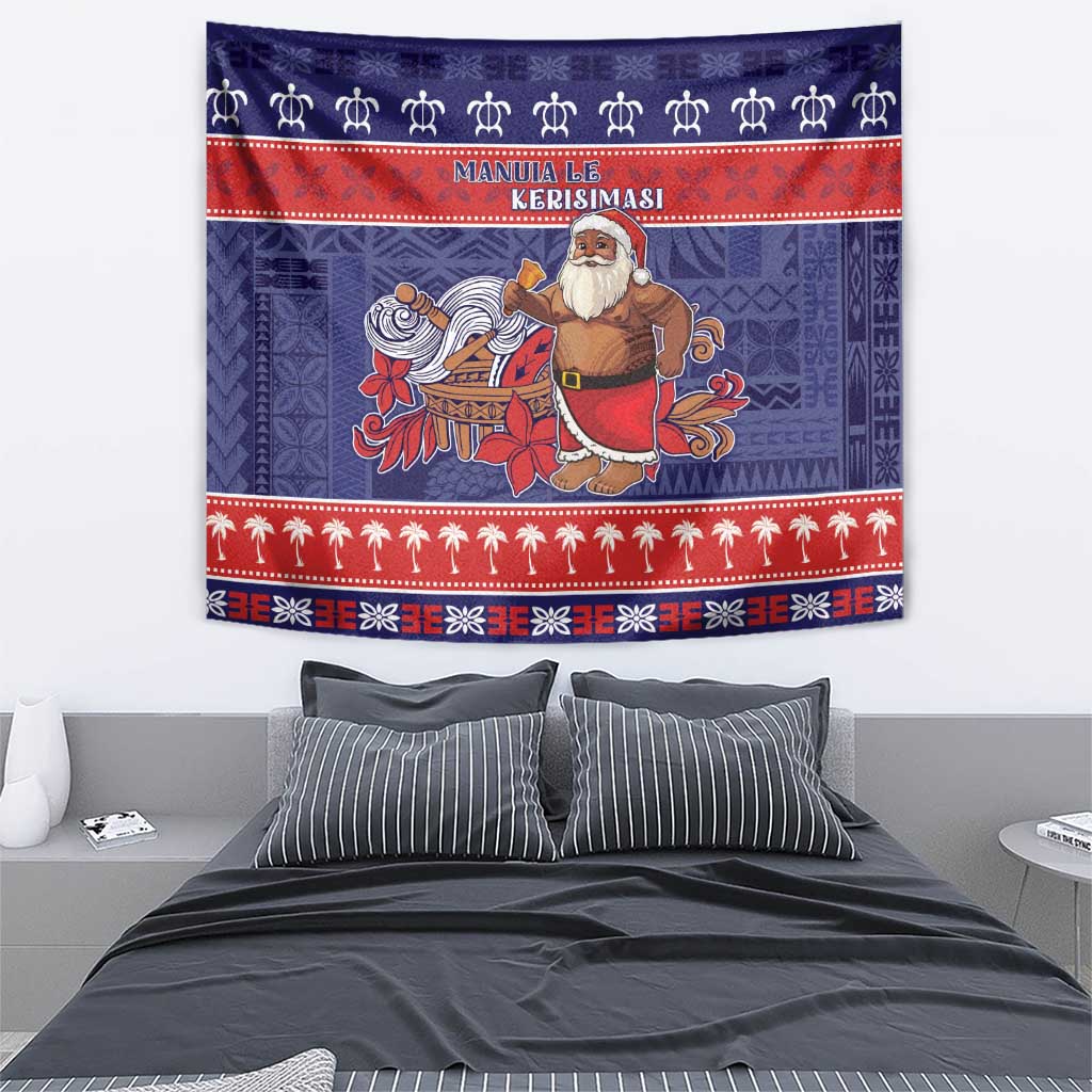 Samoa Christmas Tapestry Samoan Santa Claus Manuia Le Kerisimasi