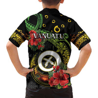 Love Vanuatu Christmas Family Matching Tank Maxi Dress and Hawaiian Shirt God Yumi Polynesian Tribal Pattern LT05 - Polynesian Pride