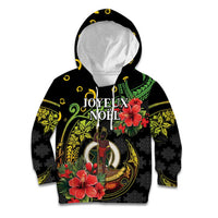 Love Vanuatu Christmas Kid Hoodie God Yumi Polynesian Tribal Pattern LT05 Hoodie Black - Polynesian Pride