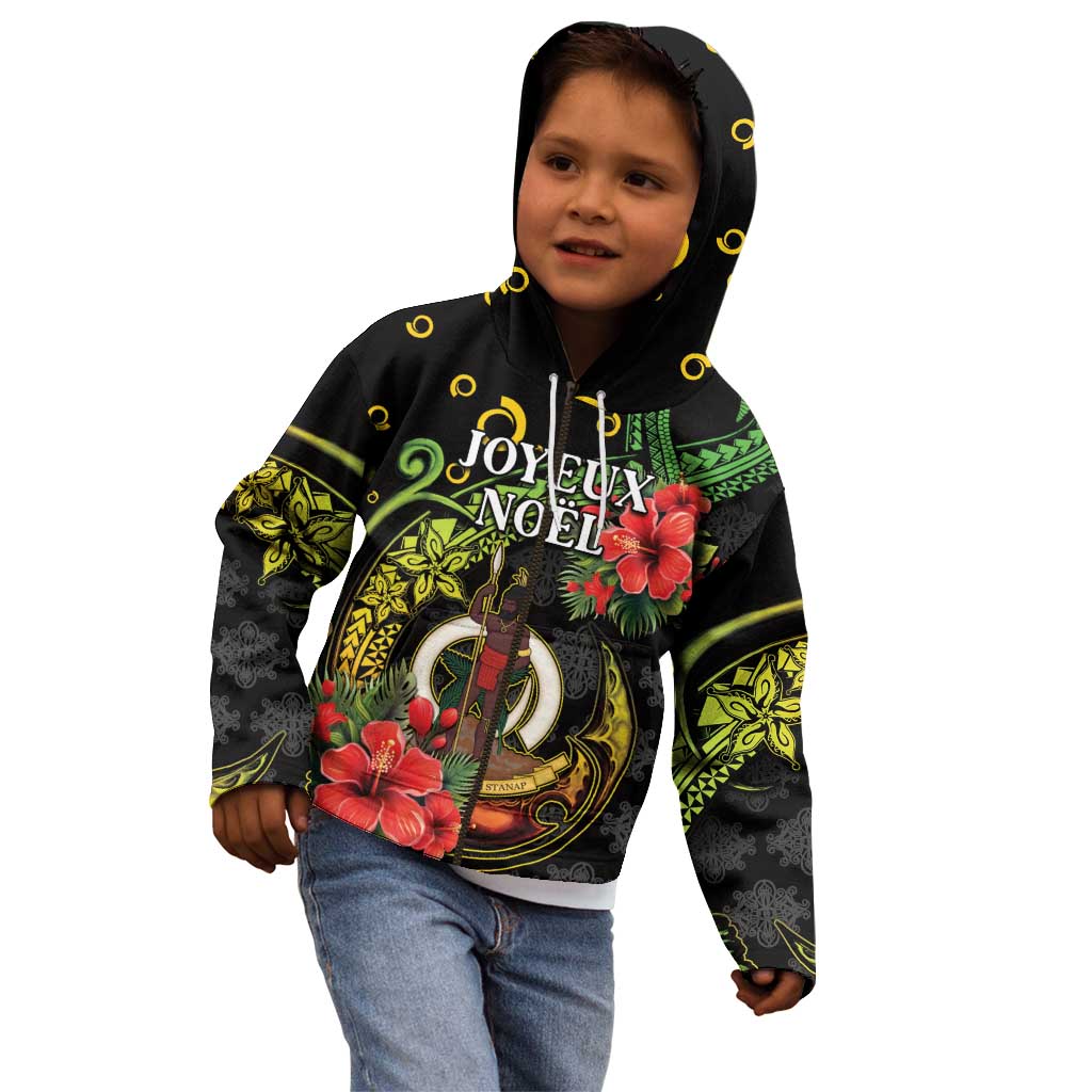 Love Vanuatu Christmas Kid Hoodie God Yumi Polynesian Tribal Pattern LT05 - Polynesian Pride