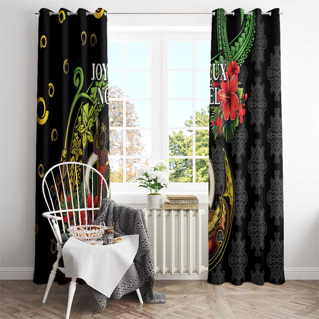 Love Vanuatu Christmas Window Curtain God Yumi Polynesian Tribal Pattern
