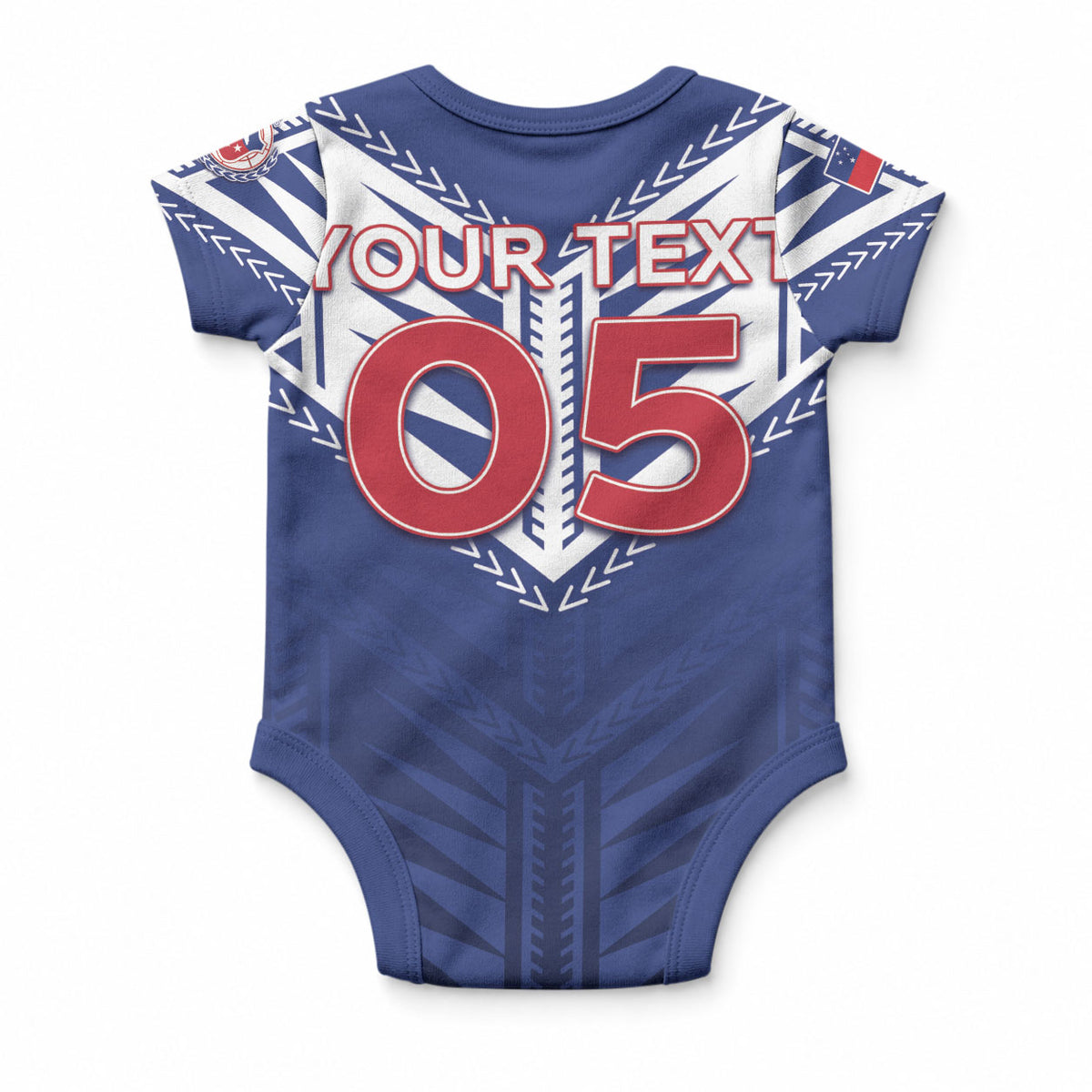 Super Toa Samoa Rugby Custom Baby Onesie Warrior Spirit