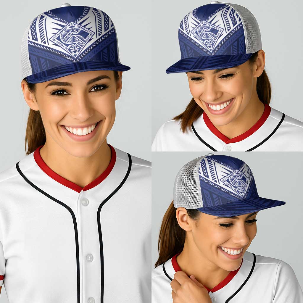 Super Toa Samoa Rugby Baseball Net Cap Warrior Spirit - Polynesian Pride