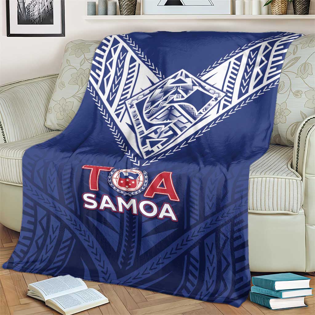 Super Toa Samoa Rugby Blanket Warrior Spirit LT05