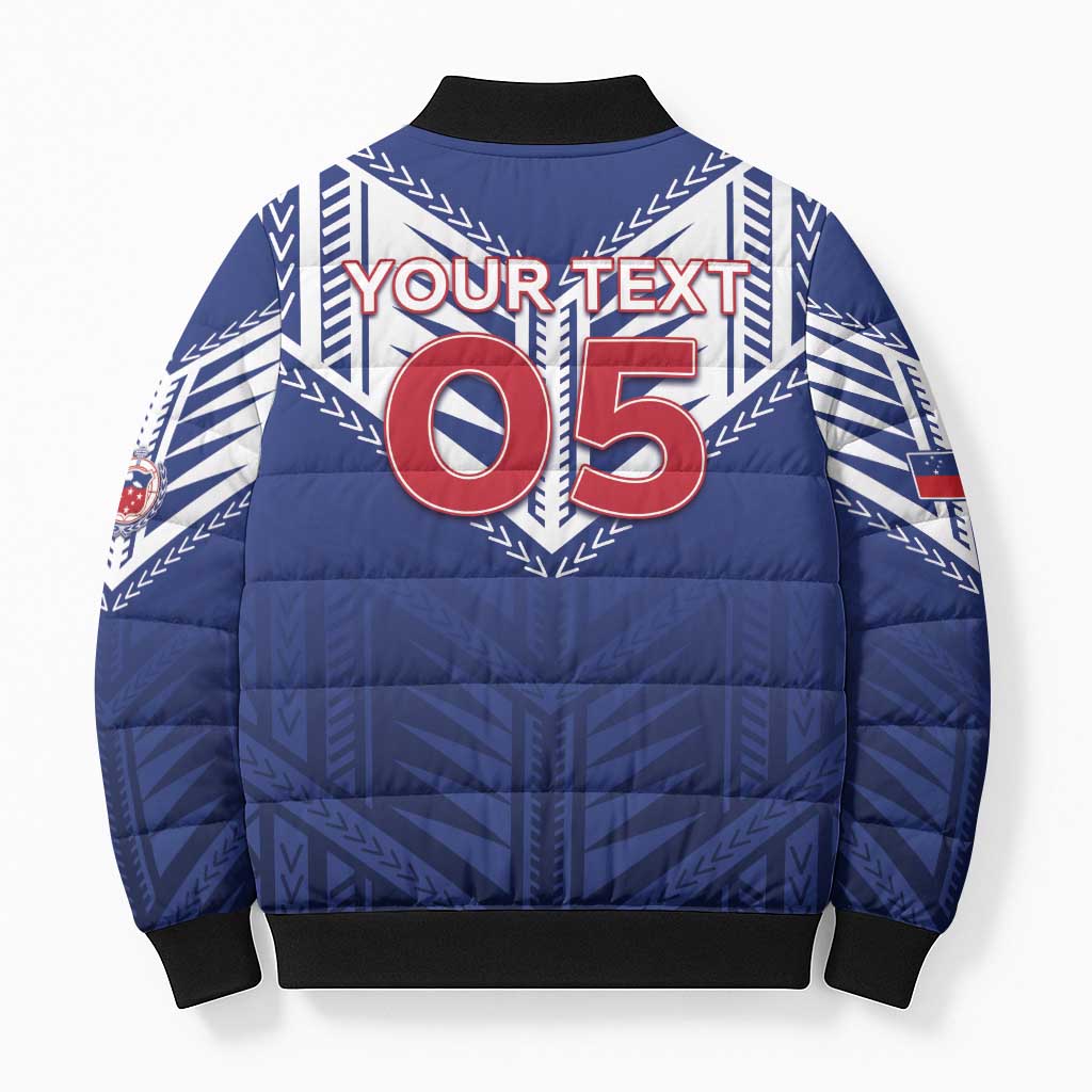 Super Toa Samoa Rugby Custom Bomber Puffer Jacket Warrior Spirit LT05