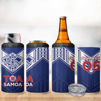 Super Toa Samoa Rugby Custom 4 in 1 Can Cooler Tumbler Warrior Spirit LT05