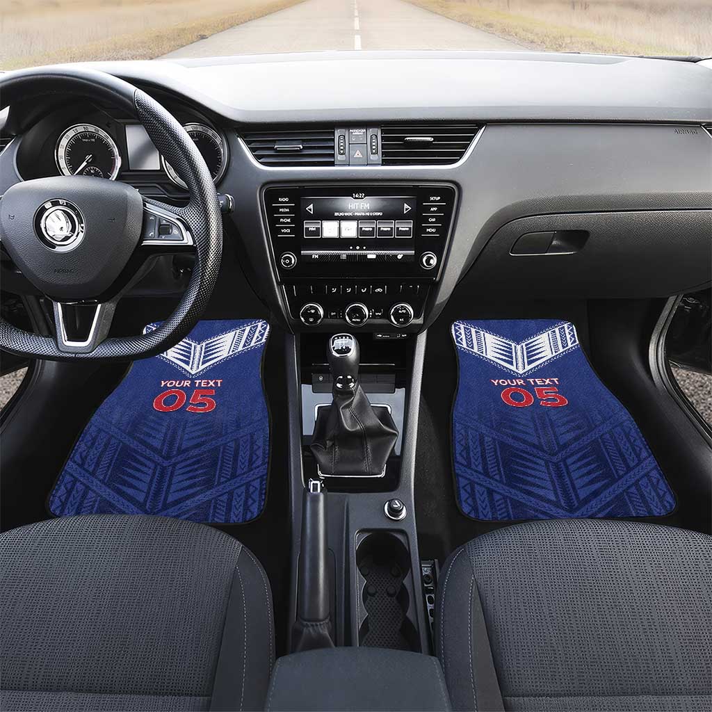 Super Toa Samoa Rugby Custom Car Mats Warrior Spirit LT05