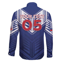 Super Toa Samoa Rugby Custom Family Matching Off Shoulder Maxi Dress and Hawaiian Shirt Warrior Spirit LT05