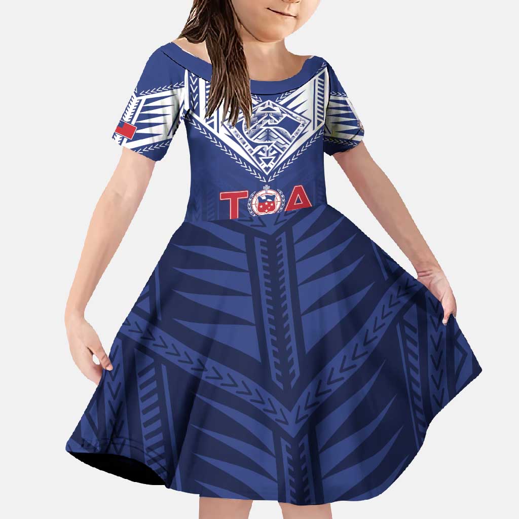 Super Toa Samoa Rugby Custom Family Matching Summer Maxi Dress and Hawaiian Shirt Warrior Spirit LT05