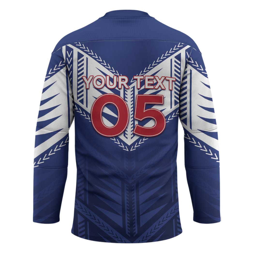 Super Toa Samoa Rugby Custom Hockey Jersey Warrior Spirit LT05
