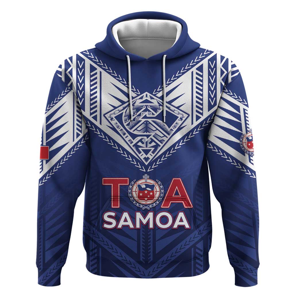 Super Toa Samoa Rugby Custom Hoodie Warrior Spirit LT05
