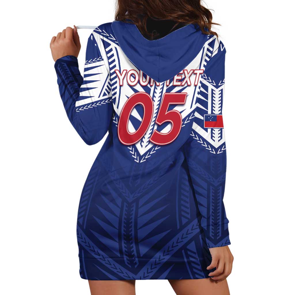 Super Toa Samoa Rugby Custom Hoodie Dress Warrior Spirit LT05