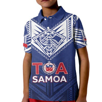 Super Toa Samoa Rugby Custom Kid Polo Shirt Warrior Spirit LT05
