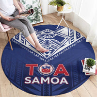 Super Toa Samoa Rugby Round Carpet Warrior Spirit LT05