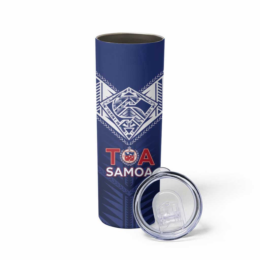 Super Toa Samoa Rugby Custom Skinny Tumbler Warrior Spirit LT05