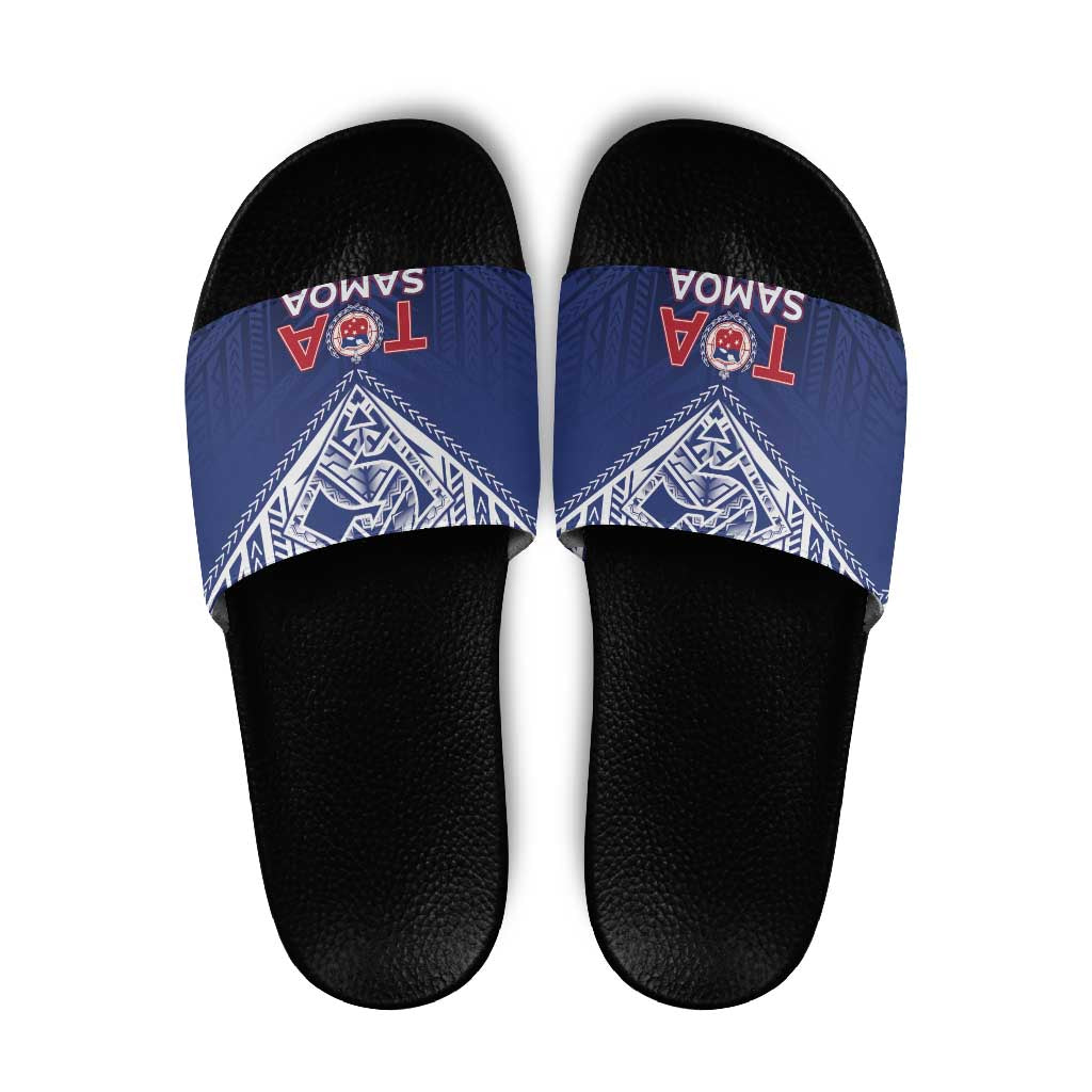 Super Toa Samoa Rugby Slide Sandals Warrior Spirit LT05