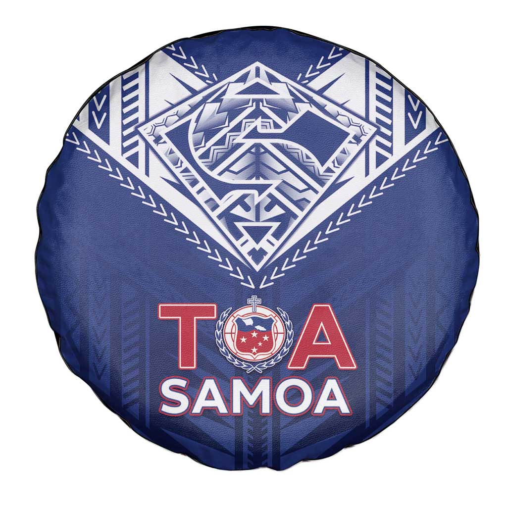 Super Toa Samoa Rugby Spare Tire Cover Warrior Spirit LT05