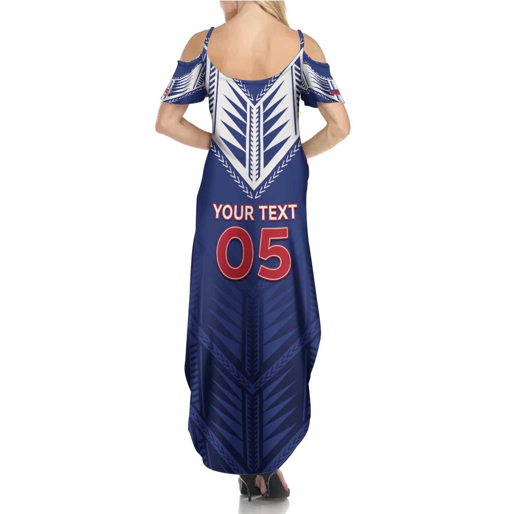 Super Toa Samoa Rugby Custom Summer Maxi Dress Warrior Spirit LT05
