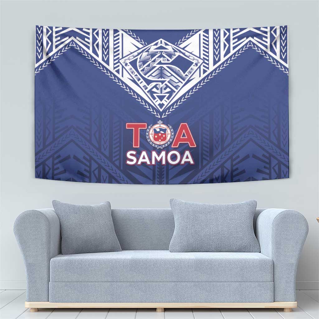 Super Toa Samoa Rugby Tapestry Warrior Spirit LT05