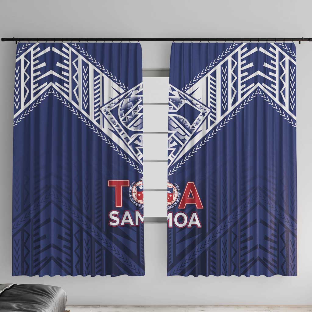 Super Toa Samoa Rugby Window Curtain Warrior Spirit LT05