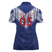 Super Toa Samoa Rugby Custom Women Polo Shirt Warrior Spirit LT05