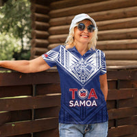 Super Toa Samoa Rugby Custom Women Polo Shirt Warrior Spirit LT05