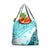 Hawaiian Tapa Grocery Bag Traditional Vintage Pattern Aqua