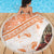 Hawaiian Tapa Beach Blanket Traditional Vintage Pattern Orange LT05 - Polynesian Pride