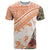Hawaiian Tapa T Shirt Traditional Vintage Pattern Orange LT05 Orange - Polynesian Pride