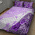 Hawaiian Tapa Quilt Bed Set Traditional Vintage Pattern Violet LT05 - Polynesian Pride