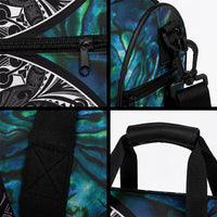 New Zealand Aotearoa Duffle Bag Maori Taniwha Paua Shell LT05 - Polynesian Pride
