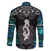 New Zealand Aotearoa Family Matching Summer Maxi Dress and Hawaiian Shirt Maori Taniwha Paua Shell LT05 - Polynesian Pride