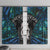New Zealand Aotearoa Window Curtain Maori Taniwha Paua Shell