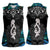 New Zealand Aotearoa Women Sleeveless Polo Shirt Maori Taniwha Paua Shell