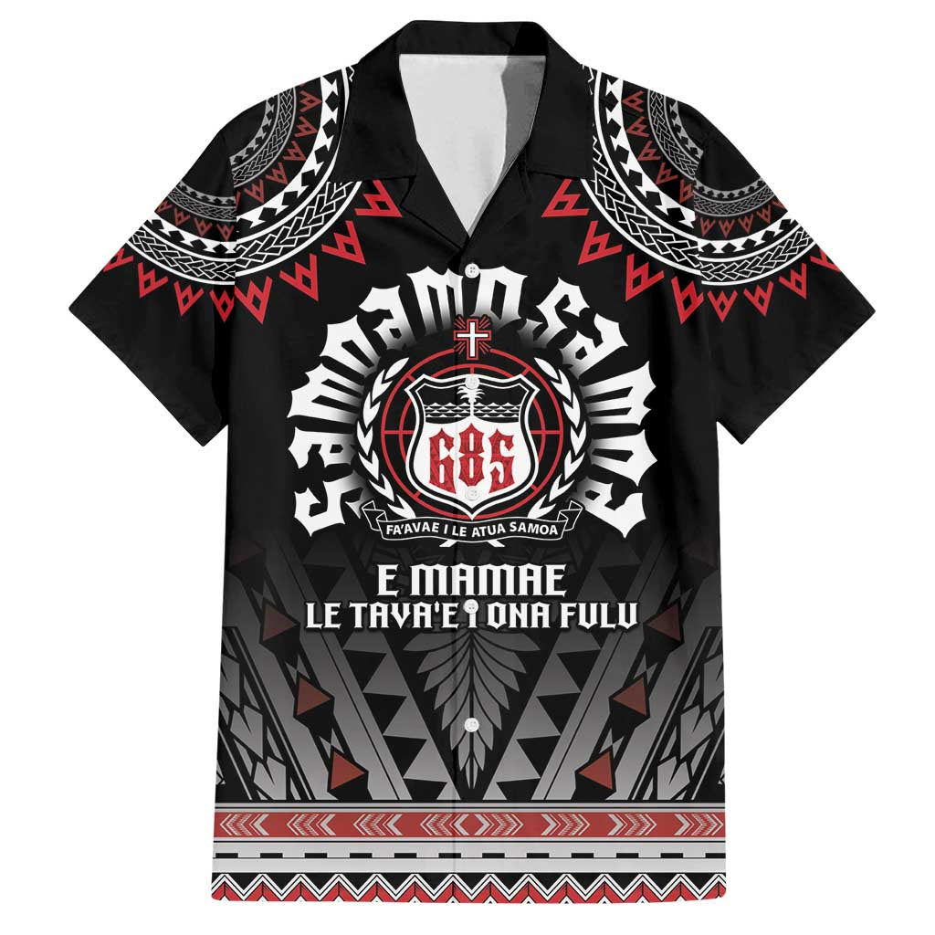 Personalised Samoa Black Saturday Family Matching Long Sleeve Bodycon Dress and Hawaiian Shirt Samoa For Samoans