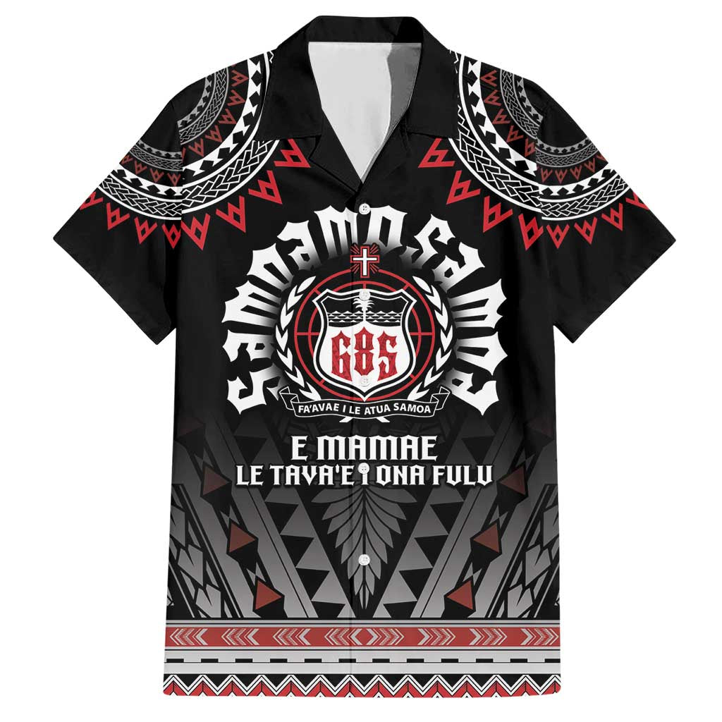 Personalised Samoa Black Saturday Family Matching Short Sleeve Bodycon Dress and Hawaiian Shirt Samoa For Samoans