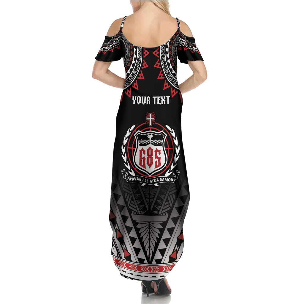 Personalised Samoa Black Saturday Family Matching Summer Maxi Dress and Hawaiian Shirt Samoa For Samoans