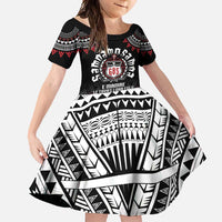 Personalised Samoa Black Saturday Family Matching Tank Maxi Dress and Hawaiian Shirt Samoa For Samoans