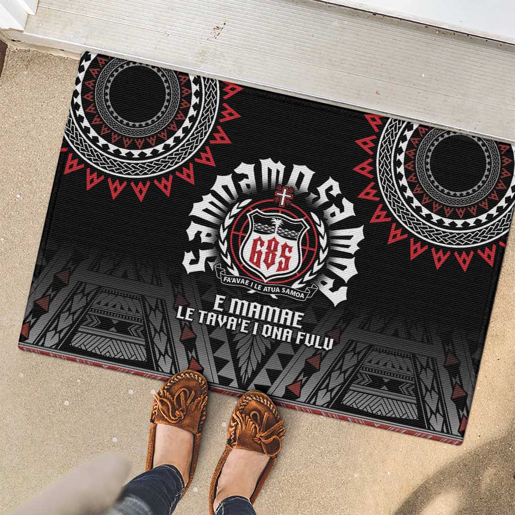 Samoa Black Saturday Rubber Doormat Samoa For Samoans
