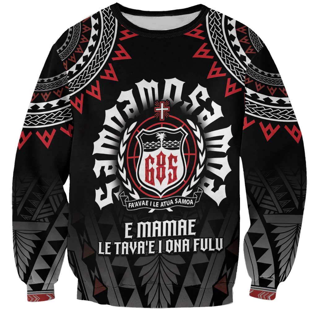 Personalised Samoa Black Saturday Sweatshirt Samoa For Samoans
