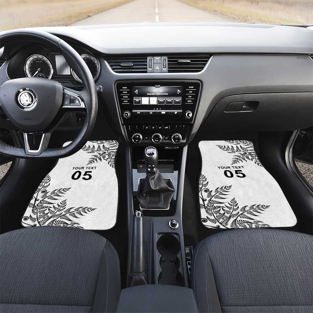 Custom New Zealand Football Car Mats Aotearoa Pride - Polynesian Pride