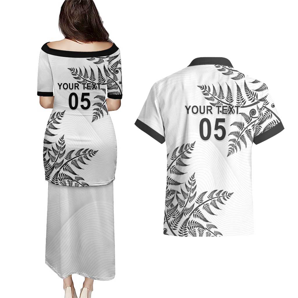 Custom New Zealand Football Couples Matching Puletasi and Hawaiian Shirt Aotearoa Pride - Polynesian Pride
