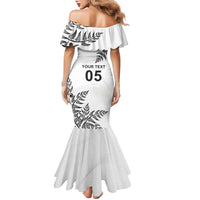 Custom New Zealand Football Family Matching Mermaid Dress and Hawaiian Shirt Aotearoa Pride LT05 - Polynesian Pride