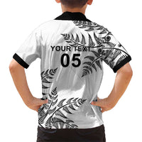 Custom New Zealand Football Family Matching Off The Shoulder Long Sleeve Dress and Hawaiian Shirt Aotearoa Pride LT05 - Polynesian Pride