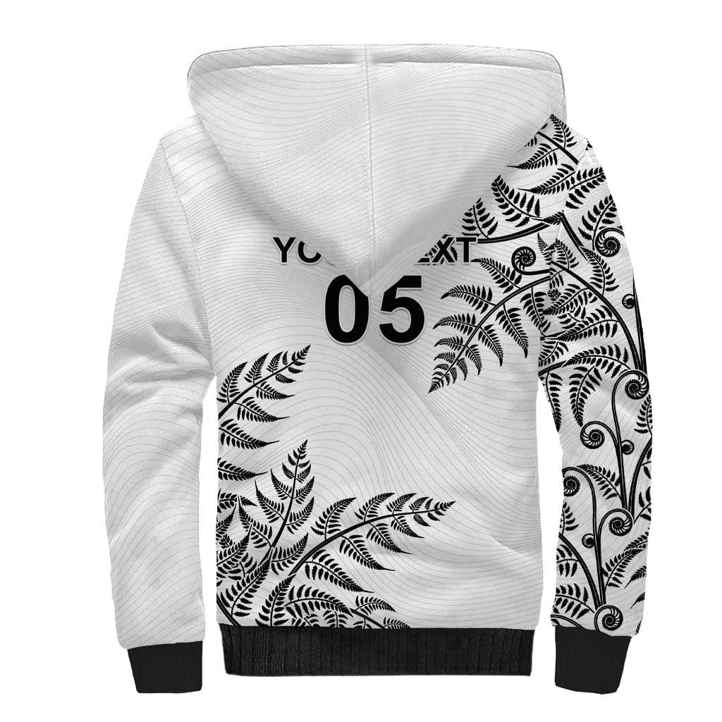 Custom New Zealand Football Sherpa Hoodie Aotearoa Pride LT05 - Polynesian Pride