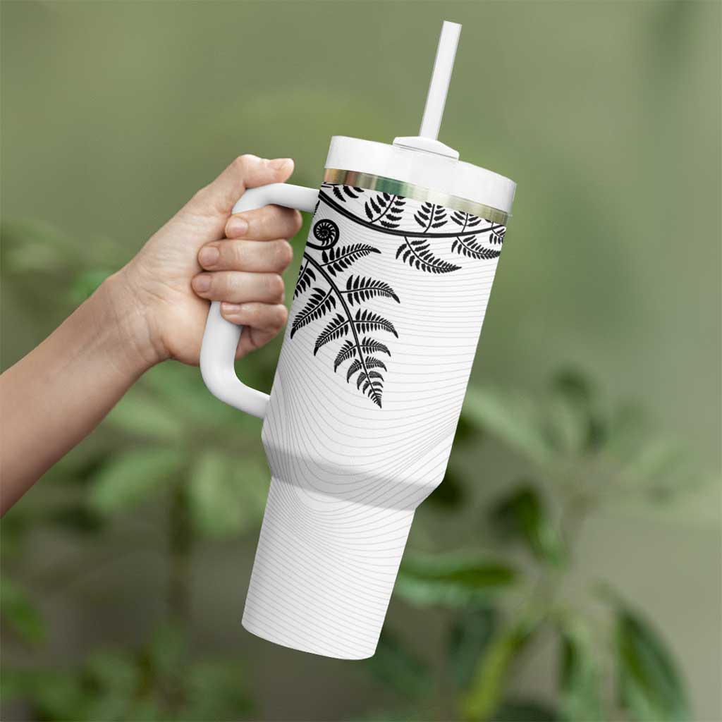 Custom New Zealand Football Tumbler With Handle Aotearoa Pride - Polynesian Pride