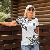 Custom New Zealand Football Women Polo Shirt Aotearoa Pride - Polynesian Pride