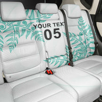 Custom New Zealand Football Back Car Seat Cover Aotearoa Pride Aqua Version - Polynesian Pride