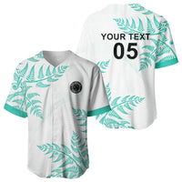 Custom New Zealand Football Baseball Jersey Aotearoa Pride Aqua Version - Polynesian Pride
