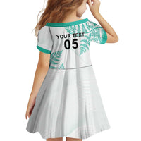 Custom New Zealand Football Family Matching Mermaid Dress and Hawaiian Shirt Aotearoa Pride Aqua Version LT05 - Polynesian Pride